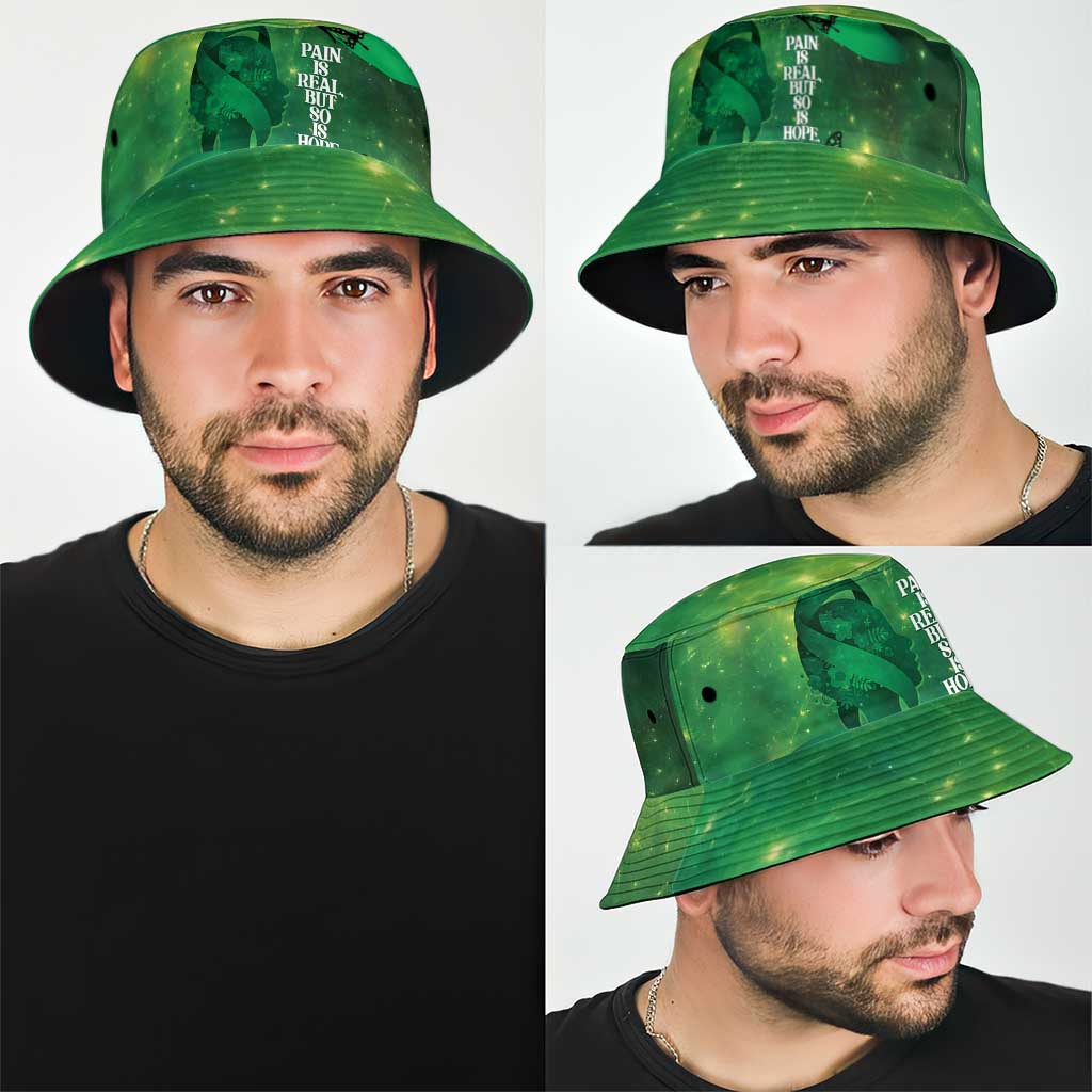 World Mental Health Awareness Month Bucket Hat Warriors Brave Strong Galaxy Vibes - Wonder Print Shop