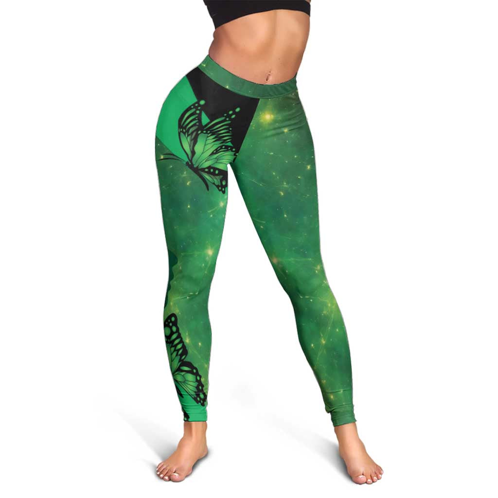 World Mental Health Awareness Month Leggings Warriors Brave Strong Galaxy Vibes - Wonder Print Shop