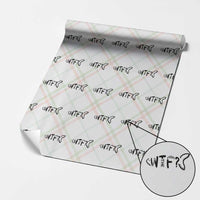 WTF Where Is The Fish Wrapping Paper Roll Funny Fisherman Gift