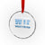 WTF Where's The Fish Crystal Glass Ornament Funny Fishing Gifts Fathers Day - Wonder Print Shop