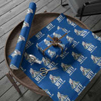 WTF Where's The Fish Wrapping Paper Roll Funny Fishing Gifts Bigfoot Sasquatch - Wonder Print Shop