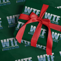 WTF Where's The Fish Wrapping Paper Roll Funny Fishing Gifts Fathers Day - Wonder Print Shop