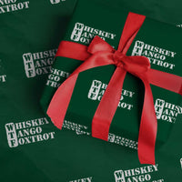 WTF Whiskey Tango Foxtrot Wrapping Paper Roll Military Phonetic Alphabet Funny