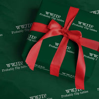 WWJD Probably Flip Tables Wrapping Paper Roll Christian Humor