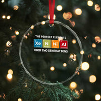 Xennial The Perfect Elements From Two Generations Crystal Glass Ornament Periodic Table Science Graphic