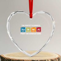 Xennial The Perfect Elements From Two Generations Heart Crystal Glass Ornament Periodic Table Science Graphic