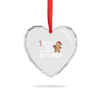 Xmas Best Teacher Heart Crystal Glass Ornament I Teach The Smartest Little Cookies - Wonder Print Shop