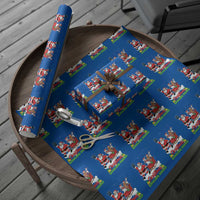 Xmas Bowling Squad Wrapping Paper Roll Funny Holiday Bowler - Wonder Print Shop