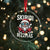 Xmas Bruh Crystal Glass Ornament Green Xmas Santa Hat Festive Vibe - Wonder Print Shop