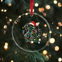 Xmas Cardiac Nurse Crystal Glass Ornament Anatomical Xmas Heart Anatomy TS10