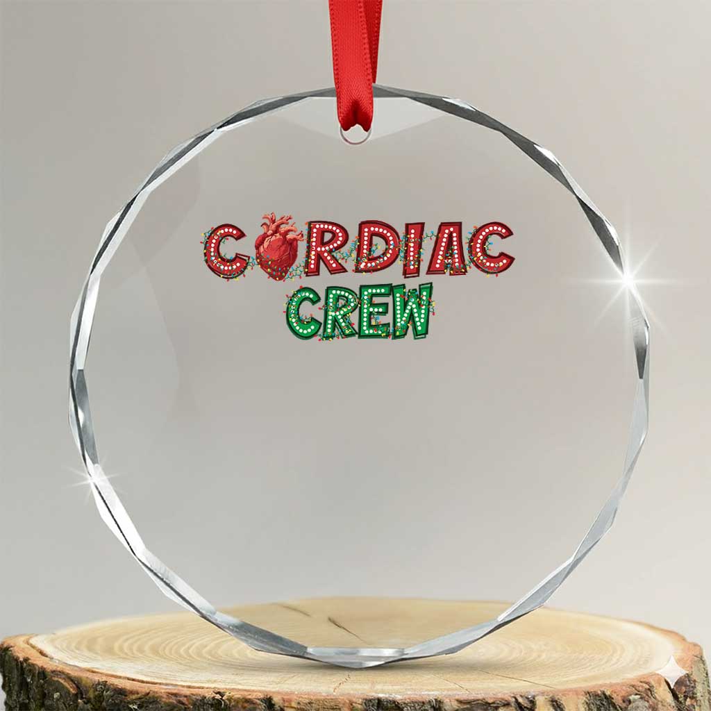 Xmas Cardiac Nurse Crystal Glass Ornament Cardiac Crew Anatomical Xmas Heart Anatomy Nurse Gift TS10