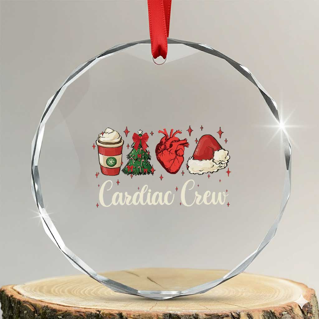 Xmas Cardiac Nurse Crystal Glass Ornament Cardiac Crew Anatomical Xmas Heart Anatomy Tree Bow TS10