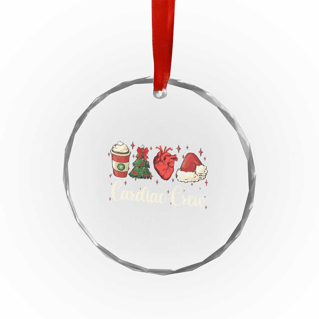 Xmas Cardiac Nurse Crystal Glass Ornament Cardiac Crew Anatomical Xmas Heart Anatomy Tree Bow TS10