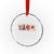 Xmas Cardiac Nurse Crystal Glass Ornament Cardiac Crew Anatomical Xmas Heart Anatomy Tree Bow - Wonder Print Shop