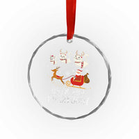 Xmas Cat Crystal Glass Ornament Cats For Everybody Santa Reindeer TS09