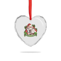 Xmas Cats Owner Heart Crystal Glass Ornament Cats For Everybody Vintage Santa Mistletoe - Wonder Print Shop