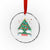 Xmas Chemistry Teacher Crystal Glass Ornament Oh Chemistree Laboratory Lab Tech Teacher Xmas Gift - Wonder Print Shop