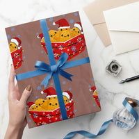 Xmas Chicken Nuggets Wrapping Paper Roll Funny Food Lover Gift - Wonder Print Shop