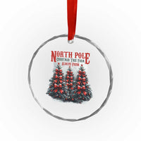 Xmas Coquette Crystal Glass Ornament North pole Christmas Tree Farm Always Fresh TS09
