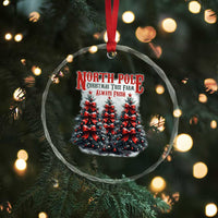 Xmas Coquette Crystal Glass Ornament North pole Christmas Tree Farm Always Fresh TS09
