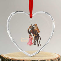 Xmas Creepy Krampus Heart Crystal Glass Ornament Greetings From Gruss Vom Krampus - Wonder Print Shop