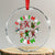 Xmas Crew Crystal Glass Ornament Black African American Santa Reindeer Snowman Dabbing - Wonder Print Shop