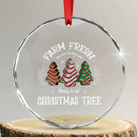 Xmas Crystal Glass Ornament Farm Fresh Sprinkles Frosting Cake Ready To Eat Christmas Tree TS11