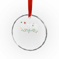 Xmas Dental Crystal Glass Ornament Red Santa Hat Teeth Funny Dentist Merry TS10