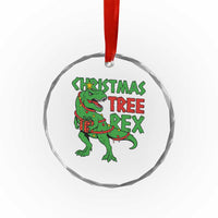 Xmas Dinosaur Crystal Glass Ornament Funny Tree Rex Xmas Light TS12