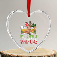 Xmas Drinking Heart Crystal Glass Ornament Reindeer Beer Drunk I'm The Kind Of Naughty Santa Likes - Wonder Print Shop