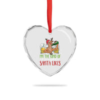 Xmas Drinking Heart Crystal Glass Ornament Reindeer Beer Drunk I'm The Kind Of Naughty Santa Likes - Wonder Print Shop