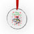 Xmas Fishing Crystal Glass Ornament Merry Fishmas Fisherman Santa Hat Fish TS09