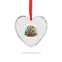 Xmas Fishing Heart Crystal Glass Ornament We Fish You A Merry Christmas Santa Hat - Wonder Print Shop