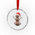 Xmas Football Crystal Glass Ornament Rugby Snowman Xmas Festive Holiday Sports - Wonder Print Shop