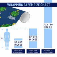 Xmas Gamer Wrapping Paper Roll Merry Critmas D20 RPG Gaming Xmas Tree