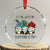 Xmas Gnomies Crystal Glass Ornament It's Fine I'm Fine Everything Is Fine - Wonder Print Shop