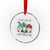 Xmas Gnomies Crystal Glass Ornament It's Fine I'm Fine Everything Is Fine - Wonder Print Shop