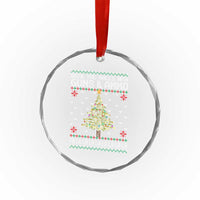 Xmas Gun Lover Crystal Glass Ornament Deck The Halls With Guns And Ammo TS09