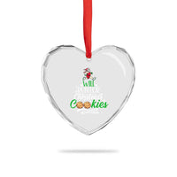Xmas Gymer Heart Crystal Glass Ornament Will Run For Christmas Cookies Santa Running Race - Wonder Print Shop