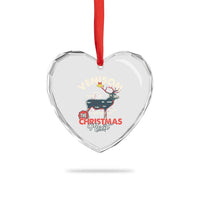 Xmas Hunting Heart Crystal Glass Ornament Venison Meat Deer Season Hunter - Wonder Print Shop