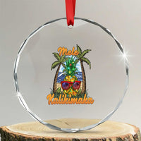 Xmas In Hawaii Crystal Glass Ornament Mele Kalikimaka Xmas Light Pineapple TS09