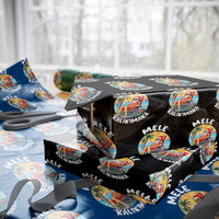 Xmas in Hawaii Wrapping Paper Roll Mele Kalikimaka Hawaiian Tropical Sunbath Santa