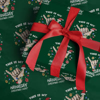 Xmas in Hawaii Wrapping Paper Roll This Is My Hawaiian Shaka Tropical Vibe