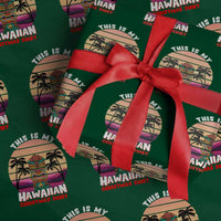Xmas in Hawaii Wrapping Paper Roll This Is My Hawaiian Tiki Retro Tropical Vibe