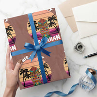 Xmas in Hawaii Wrapping Paper Roll This Is My Hawaiian Tiki Retro Tropical Vibe