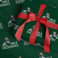 Xmas In July Surfing Santa Wrapping Paper Roll Mele Kalikimaka Summer Beach Hawaii - Wonder Print Shop