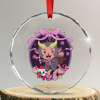 Xmas Kawaii Pastel Krampus Crystal Glass Ornament TS09