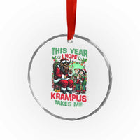 Xmas Krampus Crystal Glass Ornament This Year I Hope Krampus Takes Me TS09