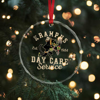Xmas Krampus Day Care Service Crystal Glass Ornament TS09