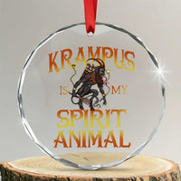 Xmas Krampus is My Spirit Animal Crystal Glass Ornament TS09